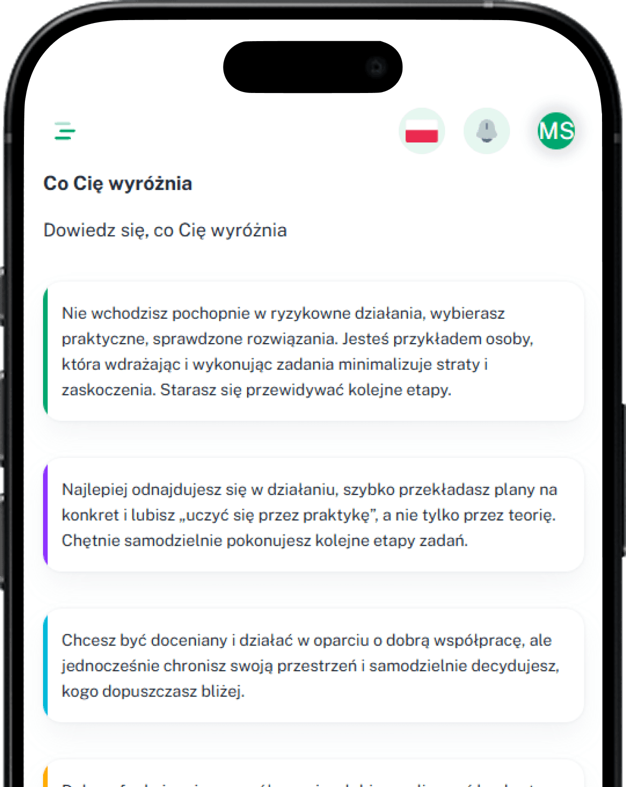 Podgląd wyników testu